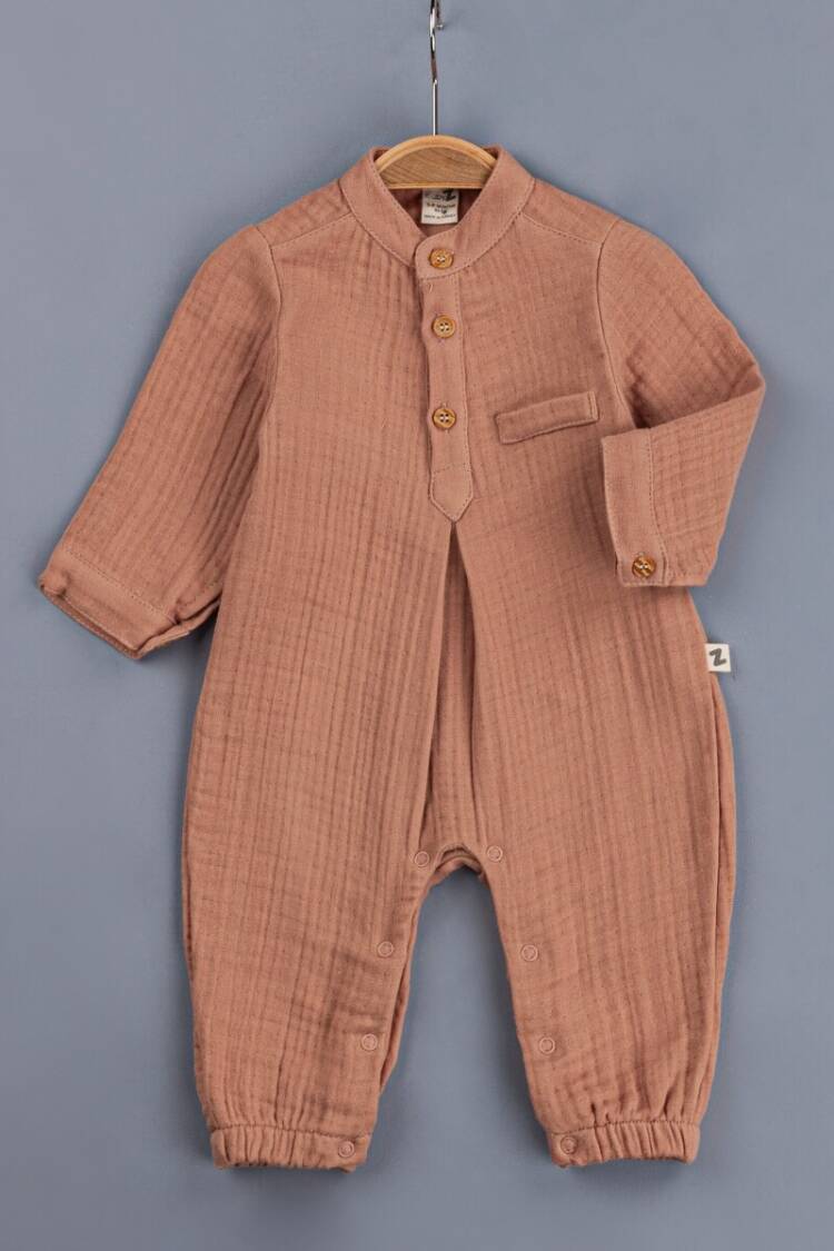 Baby Rompers and Overalls - Toptan Erkek Bebek Müslin Tulum 3-12M 1097-4362 - Brand: BabyZ - Women & Kids, Baby Clothes Wholesale - Globality Store
