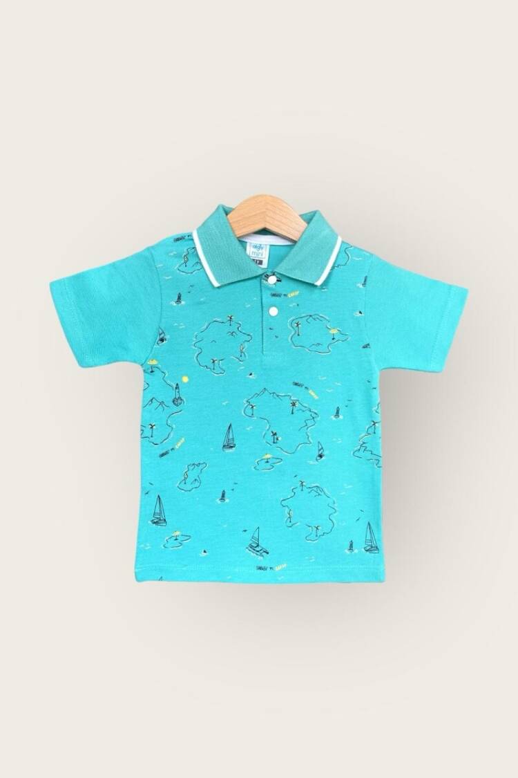 Baby Tops - Toptan Erkek Bebek Tişört 1-4Y 2047-3563 - Brand: Algiy Mini - Women & Kids, Baby Clothes Wholesale - Globality Store