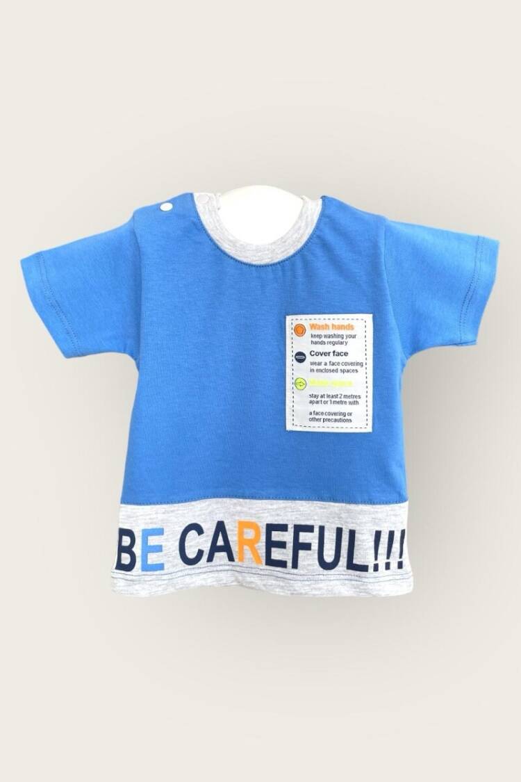 Baby Tops - Toptan Erkek Bebek Tişört 6-18M 2047-3351 - Brand: Algiy Mini - Women & Kids, Baby Clothes Wholesale - Globality Store