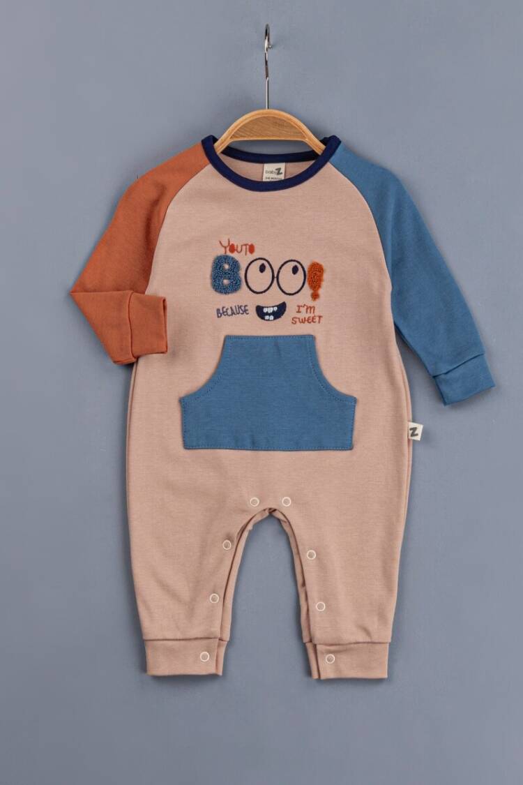Baby Rompers and Overalls - Toptan Erkek Bebek Tulum 3-12M 1097-4345 - Brand: BabyZ - Women & Kids, Baby Clothes Wholesale - Globality Store