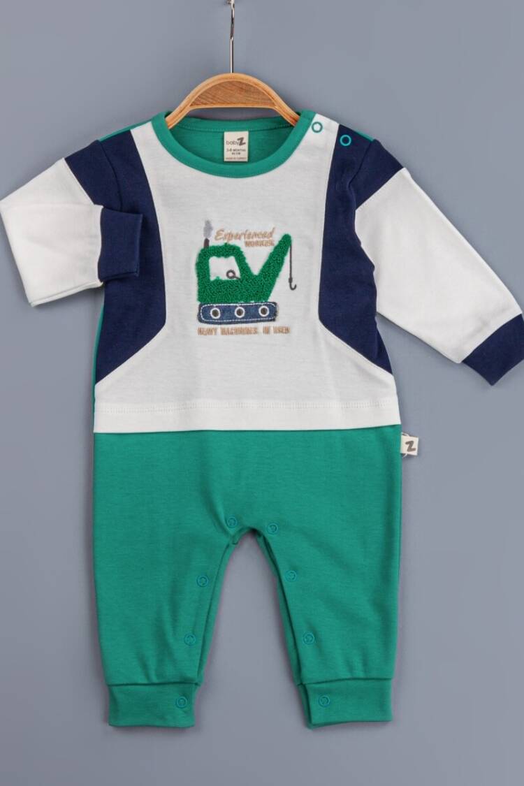 Baby Rompers and Overalls - Toptan Erkek Bebek Tulum 3-12M 1097-4348 - Brand: BabyZ - Women & Kids, Baby Clothes Wholesale - Globality Store