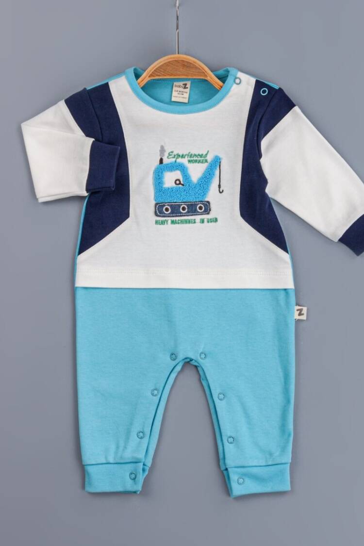 Baby Rompers and Overalls - Toptan Erkek Bebek Tulum 3-12M 1097-4348 - Brand: BabyZ - Women & Kids, Baby Clothes Wholesale - Globality Store