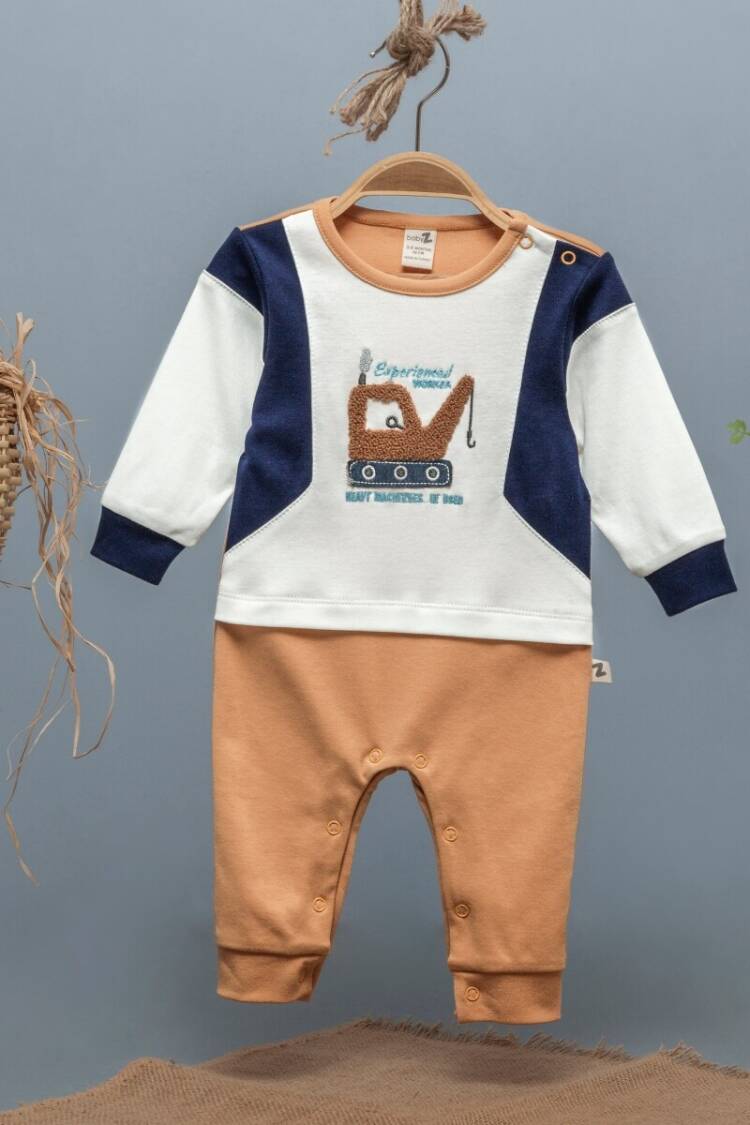 Baby Rompers and Overalls - Toptan Erkek Bebek Tulum 3-12M 1097-4348 - Brand: BabyZ - Women & Kids, Baby Clothes Wholesale - Globality Store