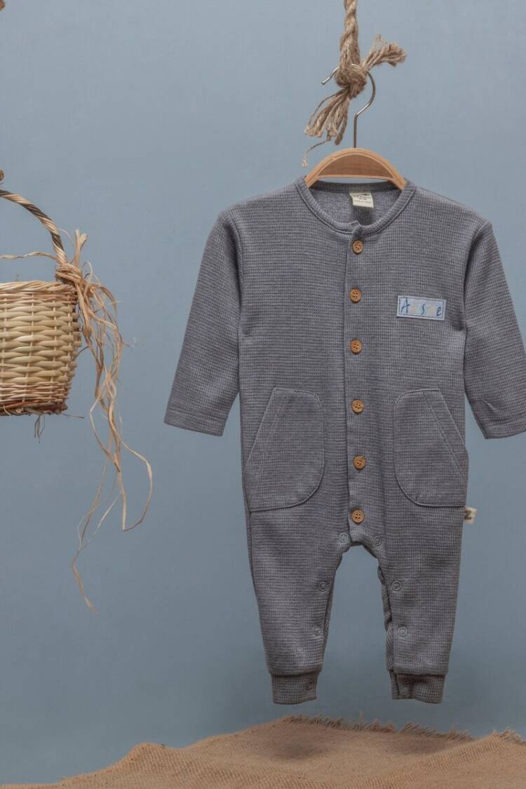 Baby Rompers and Overalls - Toptan Erkek Bebek Tulum 3-12M 1097-4349 - Brand: BabyZ - Women & Kids, Baby Clothes Wholesale - Globality Store