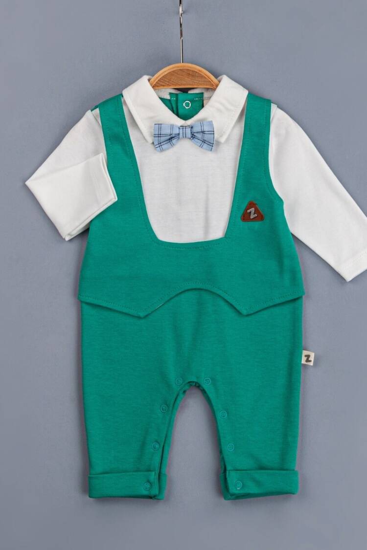 Baby Rompers and Overalls - Toptan Erkek Bebek Tulum 3-12M 1097-4355 - Brand: BabyZ - Women & Kids, Baby Clothes Wholesale - Globality Store