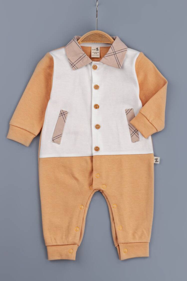 Baby Rompers and Overalls - Toptan Erkek Bebek Tulum 3-12M 1097-4356 - Brand: BabyZ - Women & Kids, Baby Clothes Wholesale - Globality Store