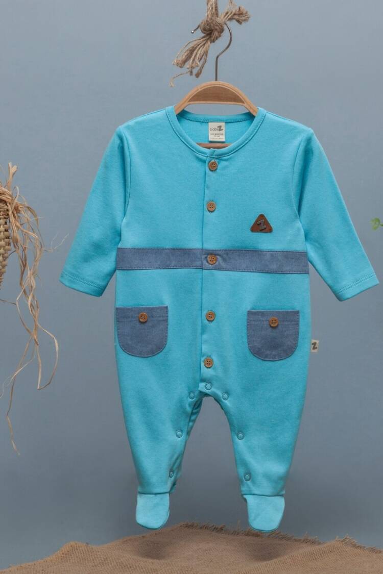 Baby Rompers and Overalls - Toptan Erkek Bebek Tulum 3-12M 1097-4358 - Brand: BabyZ - Women & Kids, Baby Clothes Wholesale - Globality Store