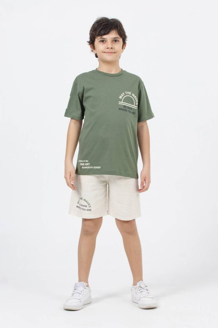 Boys' Sets - Toptan Erkek Çocuk 2'li Tişört ve Şort Takım 9-14Y DMB Boys&Girls 1081-7457 - Brand: DMB Boys&Girls - Women & Kids, Baby Clothes Wholesale - Globality Store