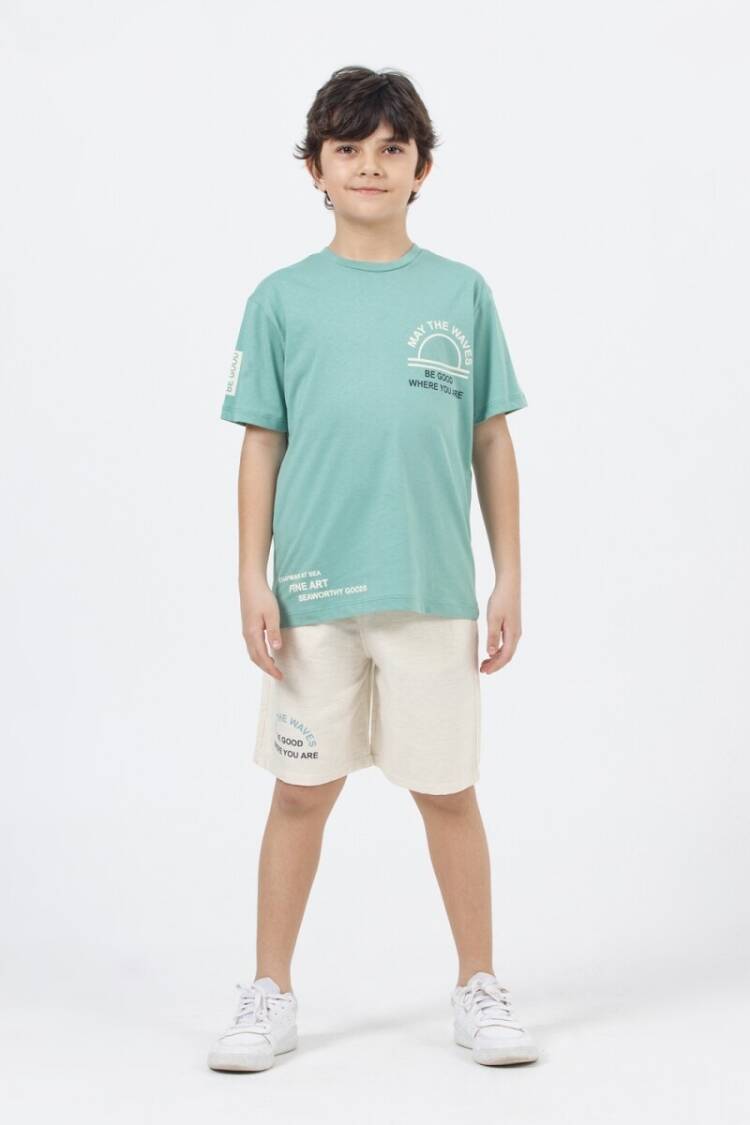 Boys' Sets - Toptan Erkek Çocuk 2'li Tişört ve Şort Takım 9-14Y DMB Boys&Girls 1081-7457 - Brand: DMB Boys&Girls - Women & Kids, Baby Clothes Wholesale - Globality Store