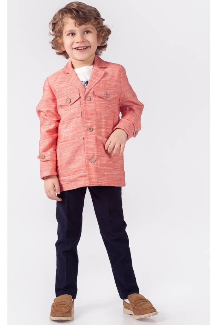 Boys' Sets - Toptan Erkek Çocuk 3'lü Ceket Tişört ve Pantolon Takım 1-4Y 1015-9886 - Brand: Lemon - Women & Kids, Baby Clothes Wholesale - Globality Store