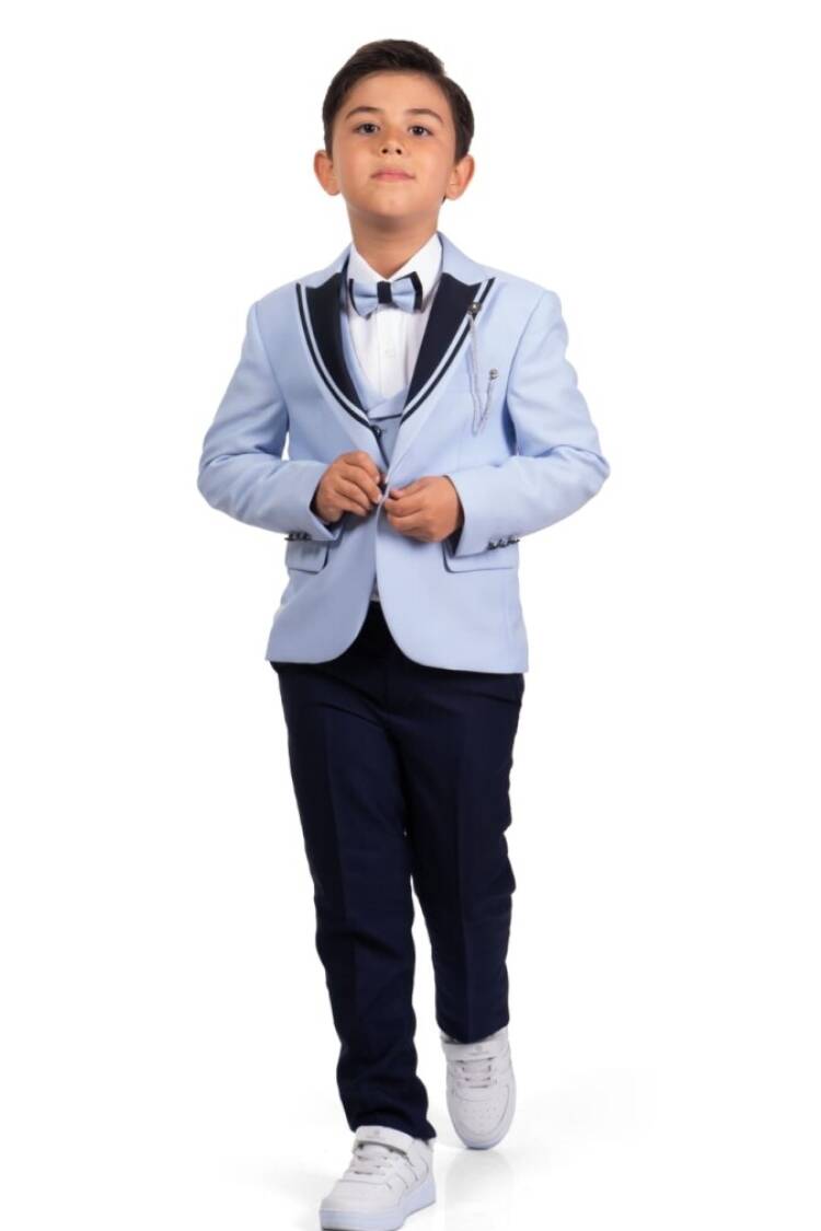 Boys' Sets - Toptan Erkek Çocuk Ceket, Gömlek Ve Pantolon Takım 3-6Y 1037-5800 - Brand: Messy - Women & Kids, Baby Clothes Wholesale - Globality Store