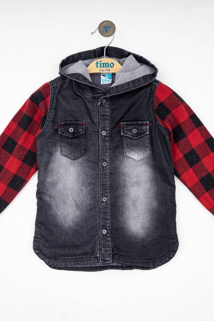 Boy's Shirt - Toptan Erkek Çocuk Jean Gömlek 10-13Y 1018-101308914 - Brand: Timo - Women & Kids, Baby Clothes Wholesale - Globality Store