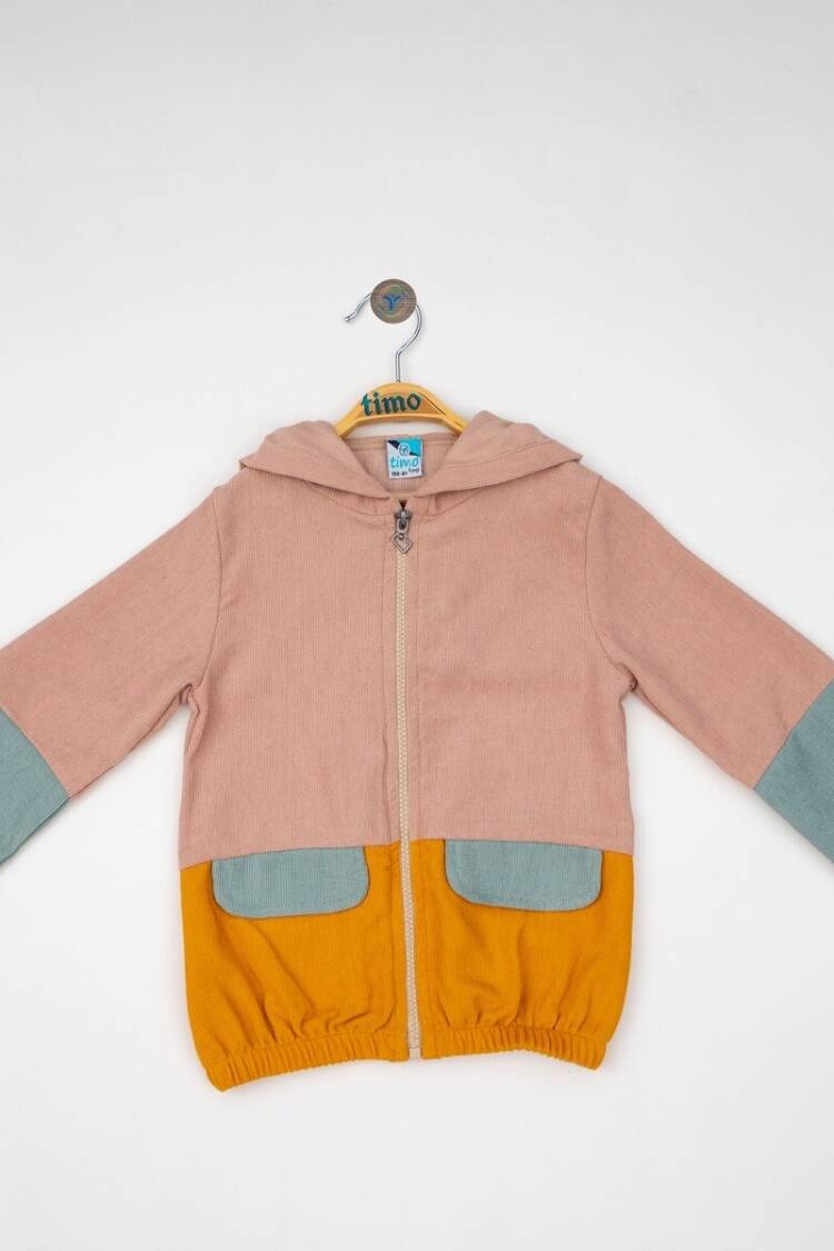 Boys' Outerwear - Toptan Erkek Çocuk Kapşonlu Hırka 2-5Y 1018-T4EDÜ012223582 - Brand: Timo - Women & Kids, Baby Clothes Wholesale - Globality Store