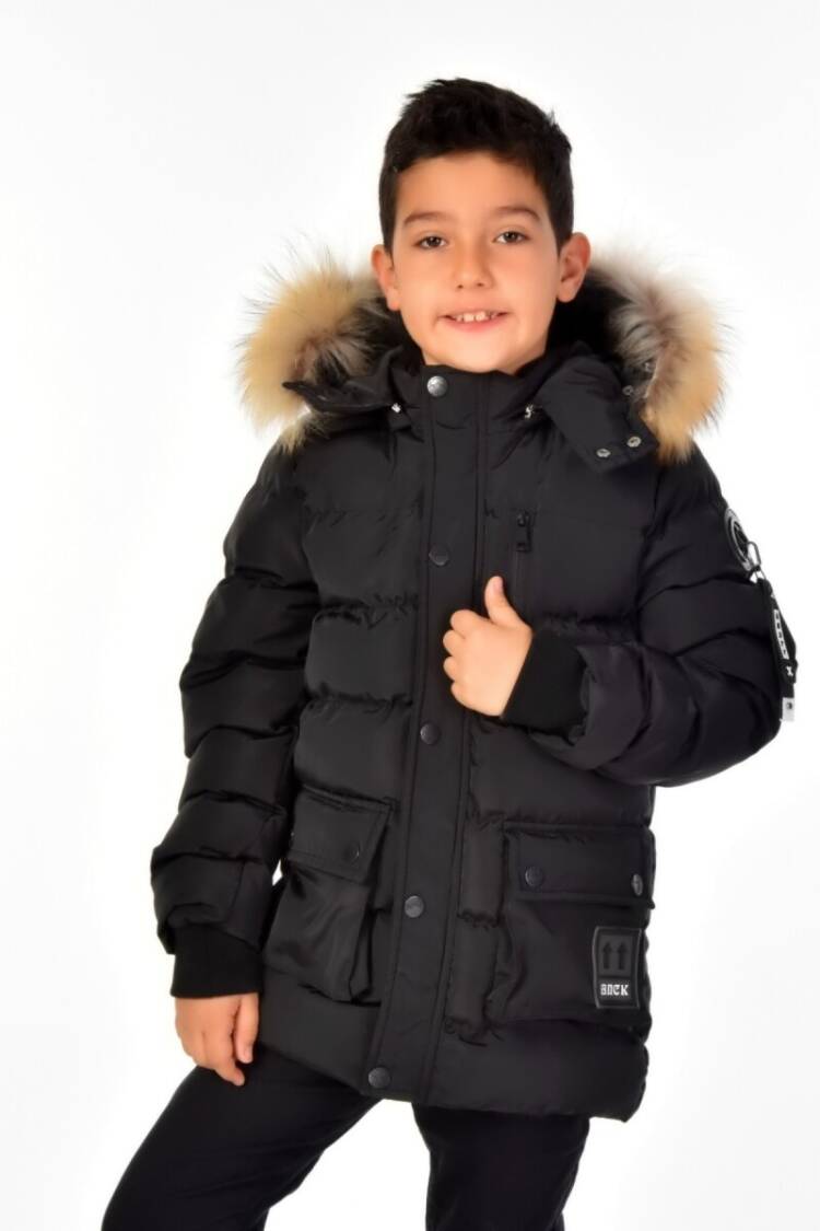 Boys' Outerwear - Toptan Erkek Çocuk Mont 6-14Y 2007-51254 - Brand: Benitto Kids - Women & Kids, Baby Clothes Wholesale - Globality Store