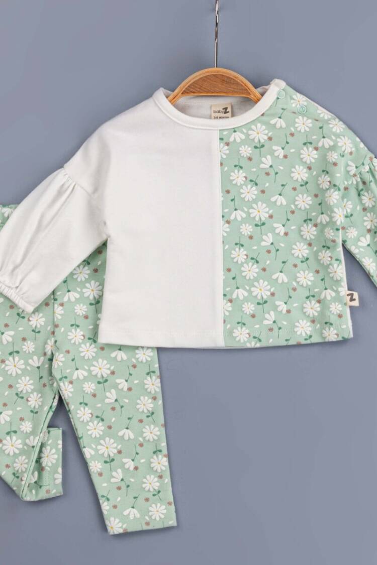 Baby Sets - Toptan Kız Bebek 2'li Takım 6-18M 1097-5750 - Brand: BabyZ - Women & Kids, Baby Clothes Wholesale - Globality Store