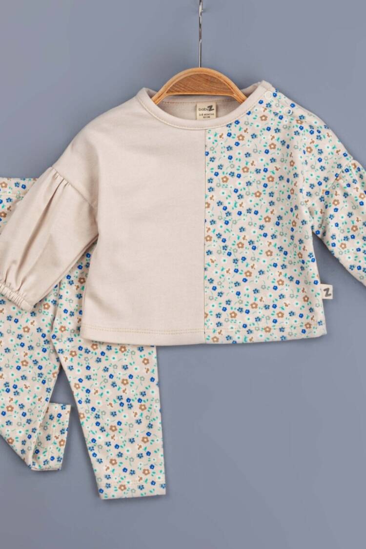 Baby Sets - Toptan Kız Bebek 2'li Takım 6-18M 1097-5750 - Brand: BabyZ - Women & Kids, Baby Clothes Wholesale - Globality Store
