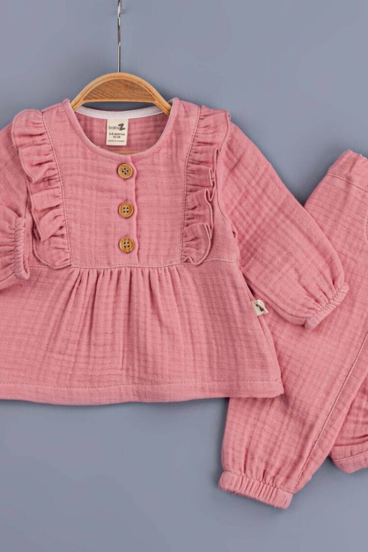 Baby Sets - Toptan Kız Bebek 2'li Takım 6-24M 1097-5681 - Brand: BabyZ - Women & Kids, Baby Clothes Wholesale - Globality Store
