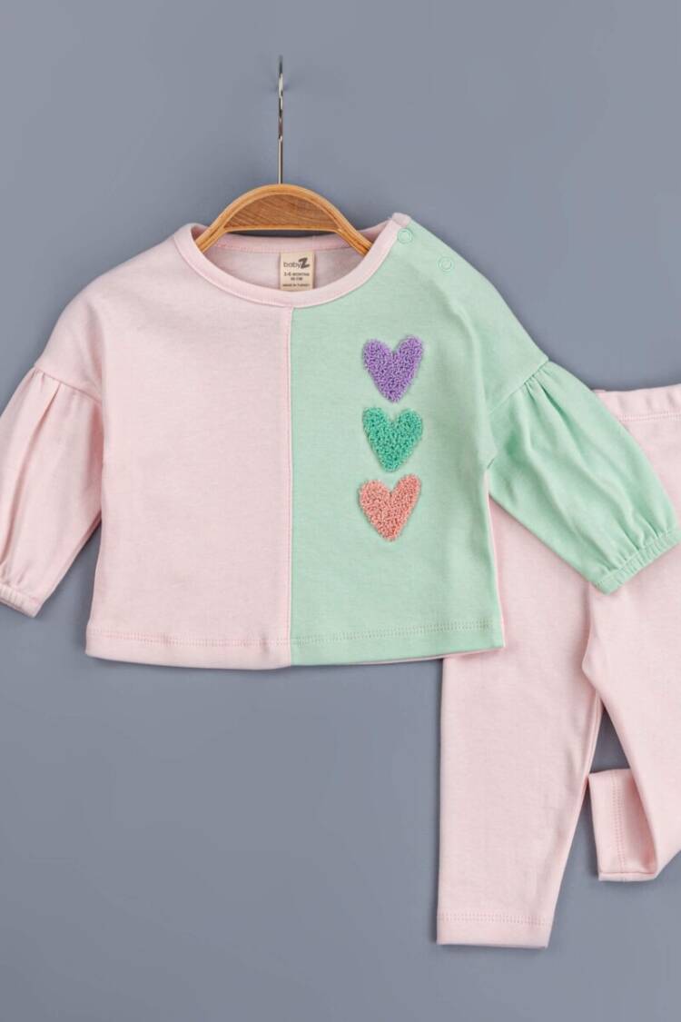 Baby Sets - Toptan Kız Bebek 2'li Takım 6-24M 1097-5755 - Brand: BabyZ - Women & Kids, Baby Clothes Wholesale - Globality Store