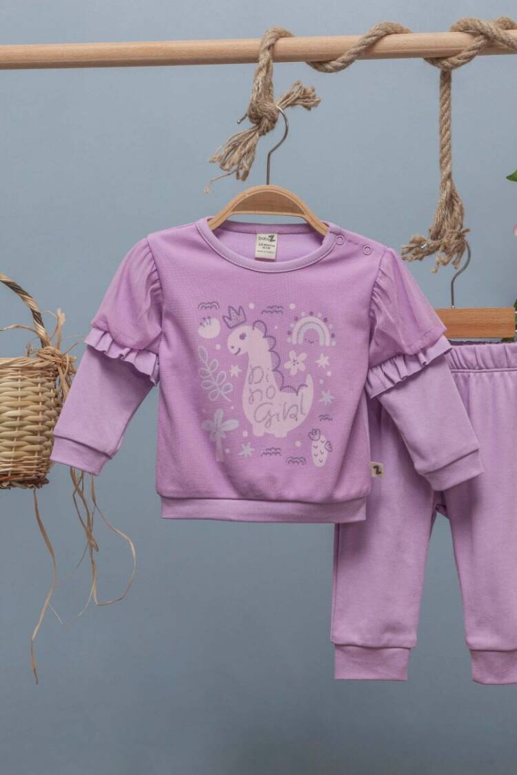 Baby Sets - Toptan Kız Bebek 2'li Takım 6-24M 1097-5760 - Brand: BabyZ - Women & Kids, Baby Clothes Wholesale - Globality Store