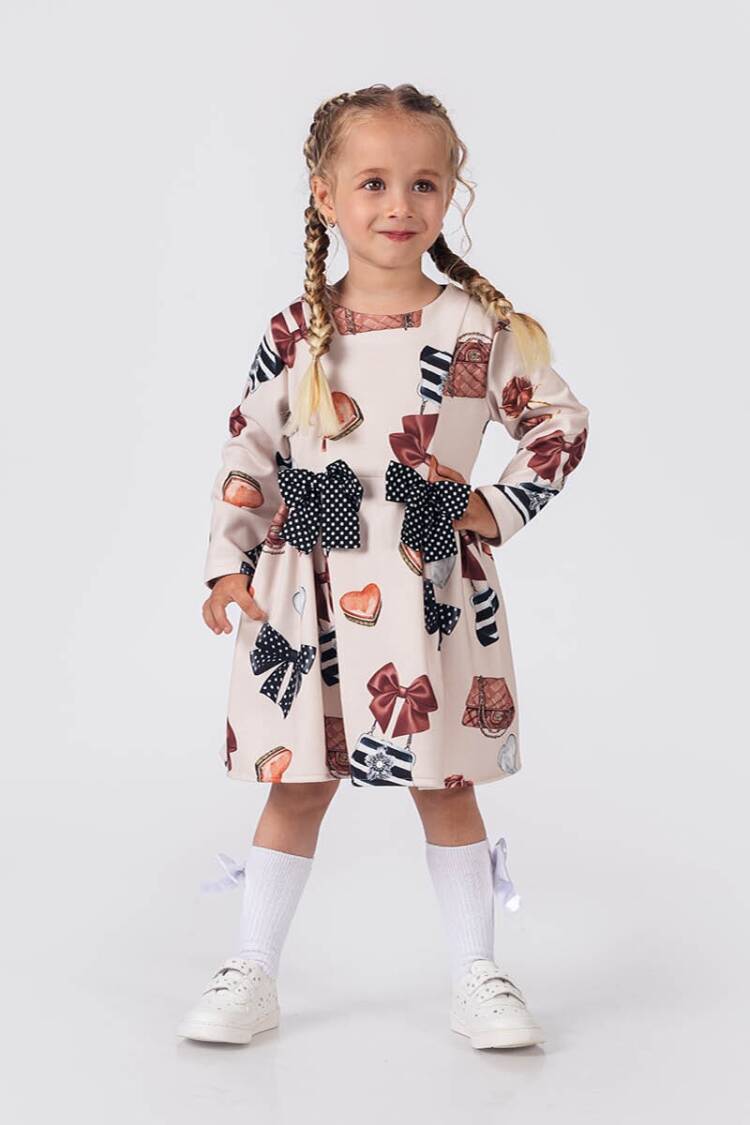 Baby Dress - Toptan Kız Bebek Elbise 9-24M 2023-2396 - Brand: Elayza - Women & Kids, Baby Clothes Wholesale - Globality Store