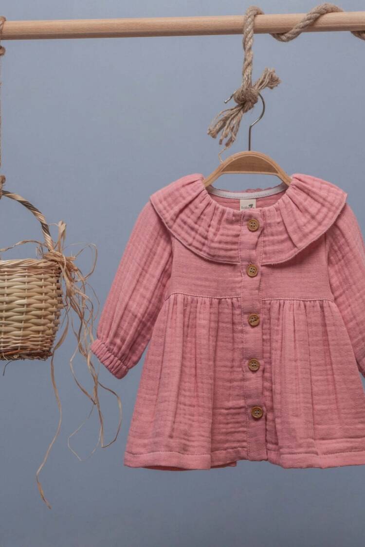 Baby Dress - Toptan Kız Bebek Elbisesi 6-24M 1097-5296 - Brand: BabyZ - Women & Kids, Baby Clothes Wholesale - Globality Store