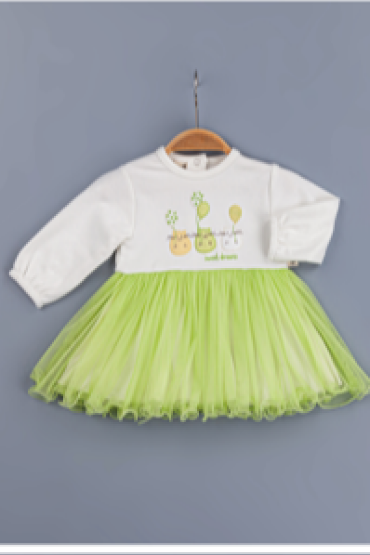 Baby Dress - Toptan Kız Bebek Elbisesi 6-24M 1097-5395 - Brand: BabyZ - Women & Kids, Baby Clothes Wholesale - Globality Store