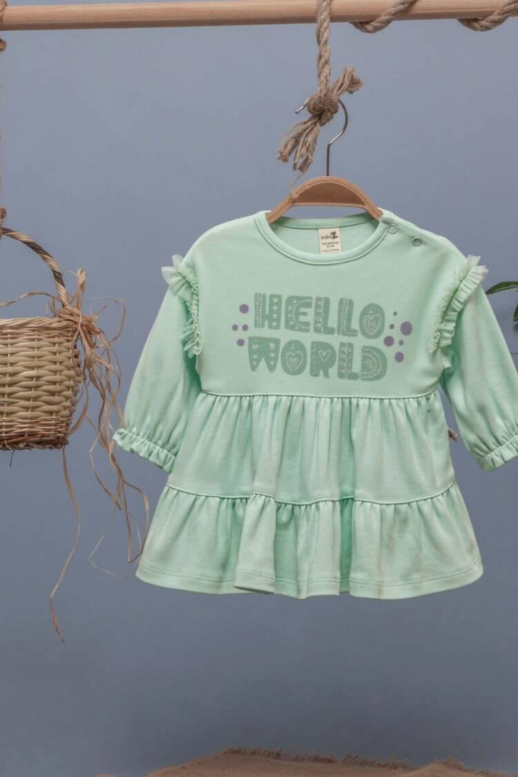 Baby Dress - Toptan Kız Bebek Elbisesi 6-24M 1097-5401 - Brand: BabyZ - Women & Kids, Baby Clothes Wholesale - Globality Store