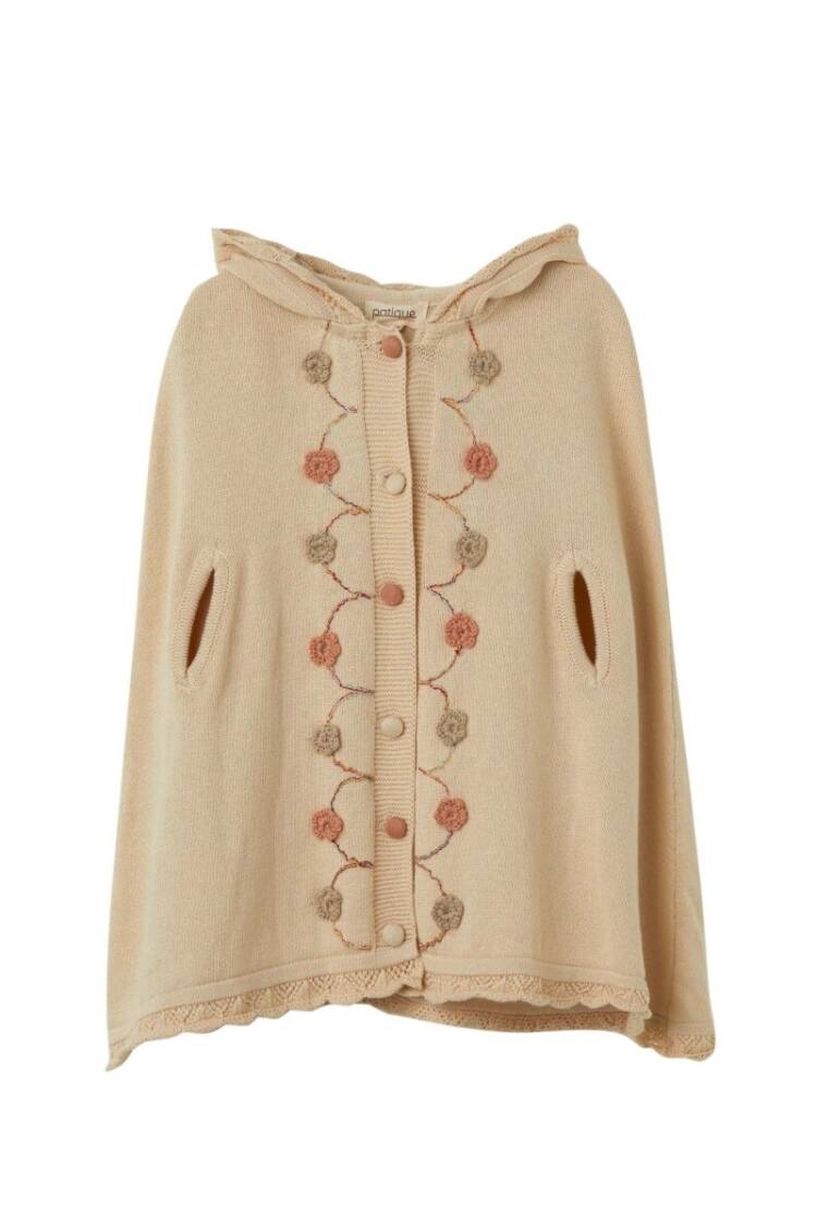 - Toptan Kız Bebek Organik Pamuk Çiçek Detaylı Panço 6-36M 1061-21167 - Brand: Uludağ Triko - Women & Kids, Baby Clothes Wholesale - Globality Store