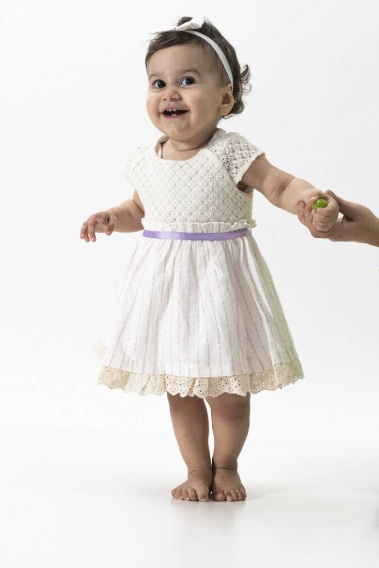 Baby Dress - Toptan Kız Bebek Örme Elbise 6-18M 1022-23171 - Brand: Wecan - Women & Kids, Baby Clothes Wholesale - Globality Store