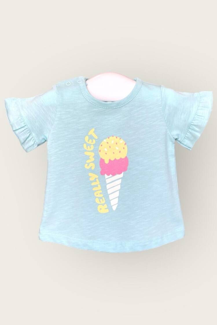 Baby Tops - Toptan Kız Bebek Tişört 6-18M 2047-3502 - Brand: Algiy Mini - Women & Kids, Baby Clothes Wholesale - Globality Store