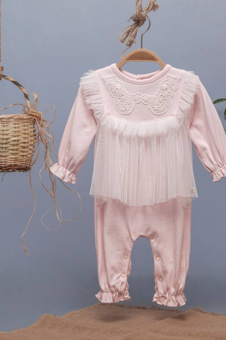 Baby Rompers and Overalls - Toptan Kız Bebek Tulum 3-12M 1097-5406 - Brand: BabyZ - Women & Kids, Baby Clothes Wholesale - Globality Store