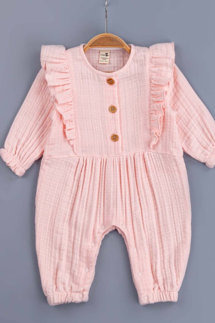 Baby Rompers and Overalls - Toptan Kız Bebek Tulum 3-12M 1097-5414 - Brand: BabyZ - Women & Kids, Baby Clothes Wholesale - Globality Store