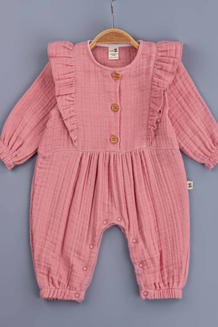 Baby Rompers and Overalls - Toptan Kız Bebek Tulum 3-12M 1097-5414 - Brand: BabyZ - Women & Kids, Baby Clothes Wholesale - Globality Store