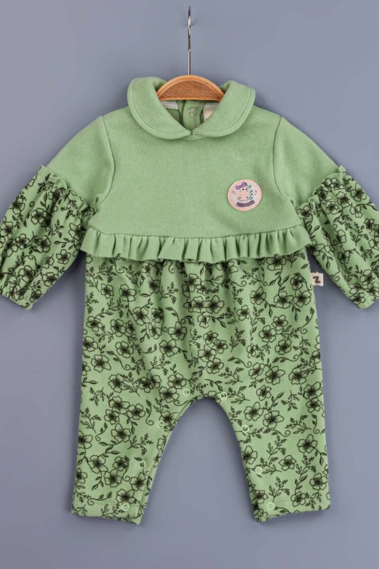 Baby Rompers and Overalls - Toptan Kız Bebek Tulum 3-12M 1097-5416 - Brand: BabyZ - Women & Kids, Baby Clothes Wholesale - Globality Store