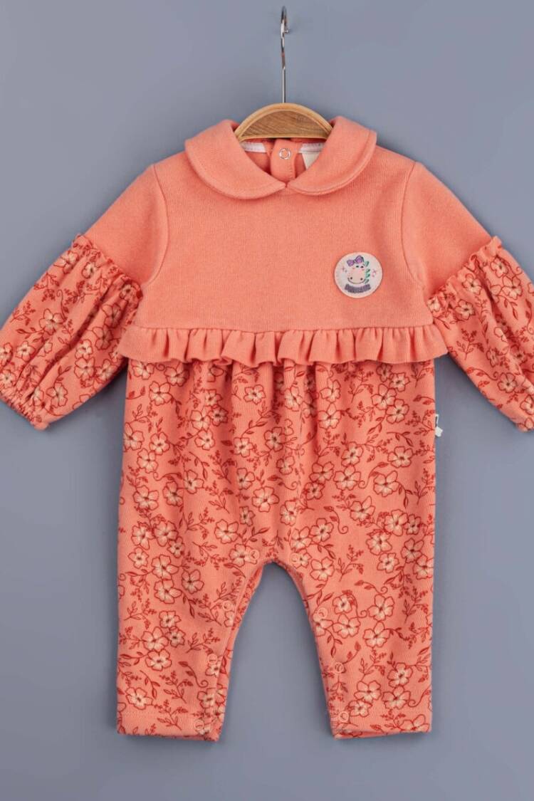 Baby Rompers and Overalls - Toptan Kız Bebek Tulum 3-12M 1097-5416 - Brand: BabyZ - Women & Kids, Baby Clothes Wholesale - Globality Store