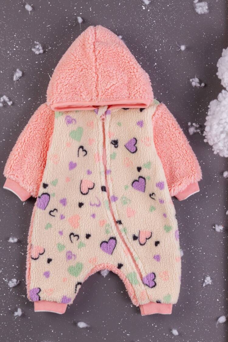 Baby Rompers and Overalls - Toptan Kız Bebek Welsoft Tulum 3-12M 1097-5407 - Brand: BabyZ - Women & Kids, Baby Clothes Wholesale - Globality Store