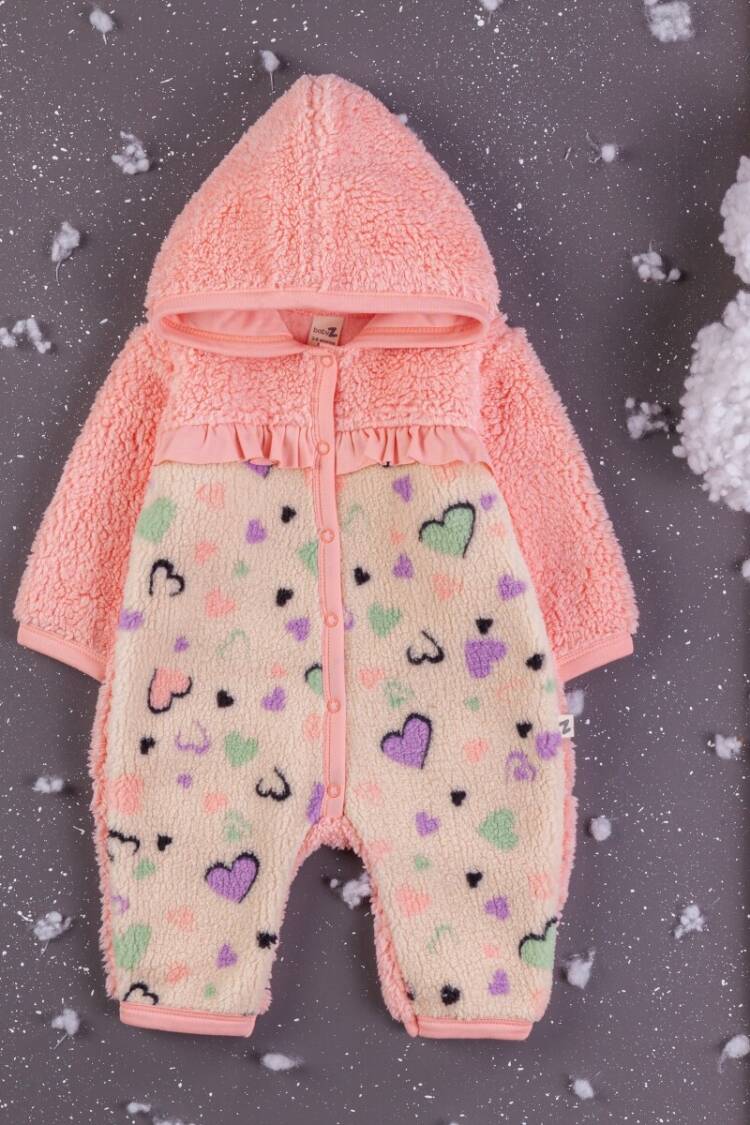 Baby Rompers and Overalls - Toptan Kız Bebek Welsoft Tulum 3-12M 1097-5410 - Brand: BabyZ - Women & Kids, Baby Clothes Wholesale - Globality Store