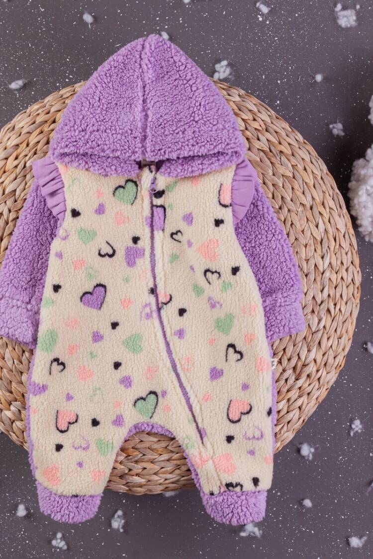 Baby Rompers and Overalls - Toptan Kız Bebek Welsoft Tulum 3-12M 1097-5411 - Brand: BabyZ - Women & Kids, Baby Clothes Wholesale - Globality Store
