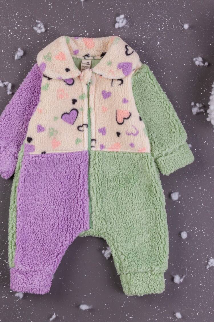 Baby Rompers and Overalls - Toptan Kız Bebek Welsoft Tulum 3-12M 1097-5419 - Brand: BabyZ - Women & Kids, Baby Clothes Wholesale - Globality Store