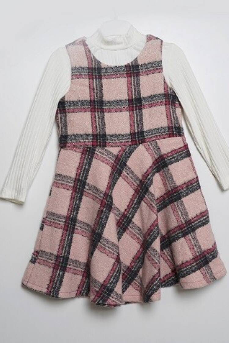 Girl's Dress - Toptan Kız Çocuk 2'li Elbiseli Body 3-6Y 1016-23234 - Brand: Büşra Bebe - Women & Kids, Baby Clothes Wholesale - Globality Store