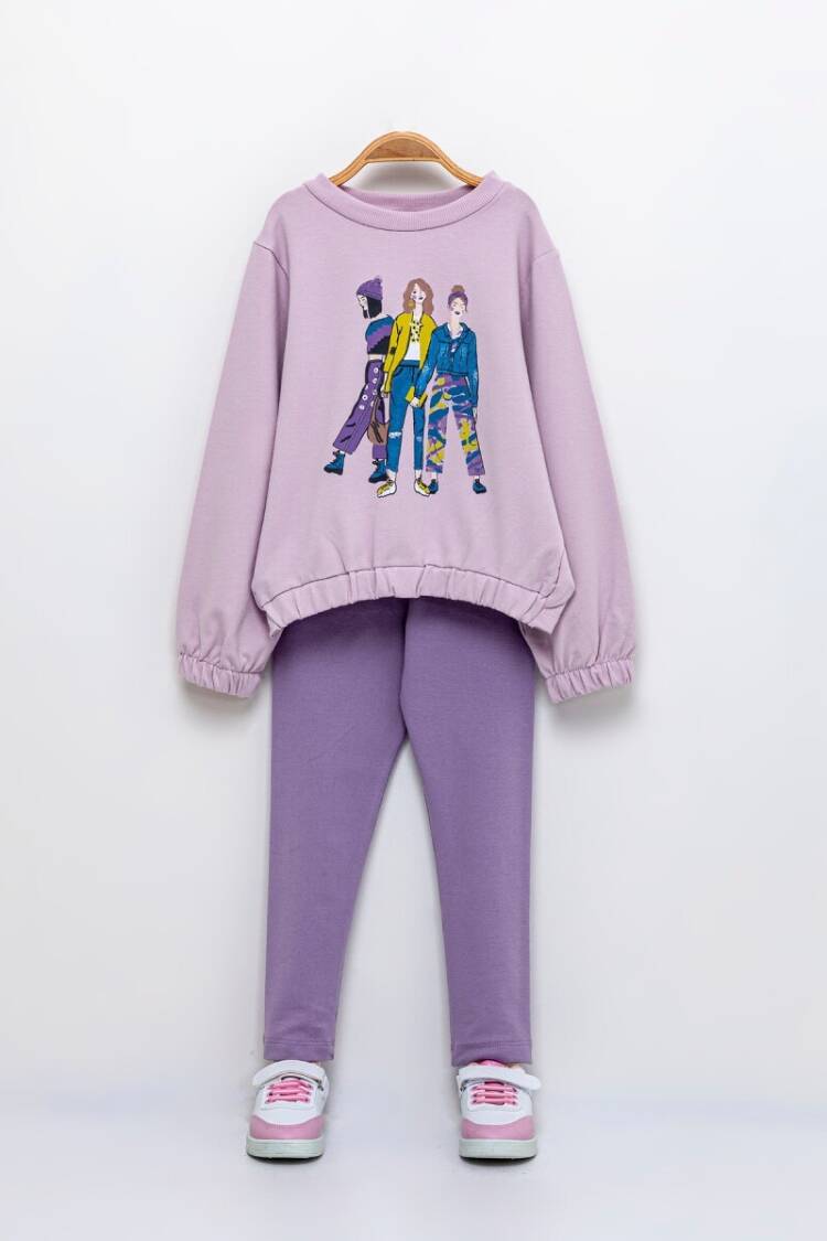 Girls' Suits - Toptan Kız Çocuk 2'li Takım 6-9Y 1099-609 - Brand: Tuffy - Women & Kids, Baby Clothes Wholesale - Globality Store