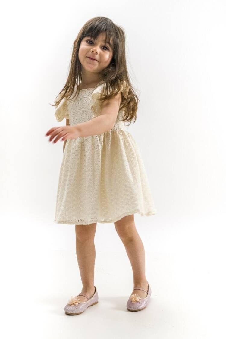 Girl's Dress - Toptan Kız Çocuk Elbise 2-5Y 1022-23131 - Brand: Wecan - Women & Kids, Baby Clothes Wholesale - Globality Store
