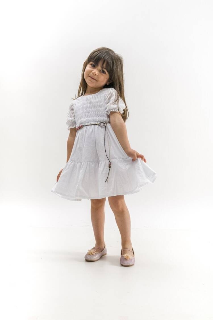 Girl's Dress - Toptan Kız Çocuk Elbise 2-5Y 1022-23327 - Brand: Wecan - Women & Kids, Baby Clothes Wholesale - Globality Store