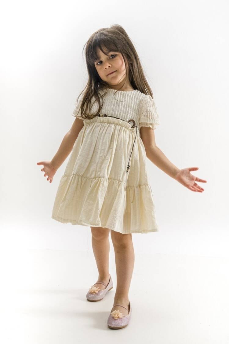 Girl's Dress - Toptan Kız Çocuk Elbise 2-5Y 1022-23327 - Brand: Wecan - Women & Kids, Baby Clothes Wholesale - Globality Store