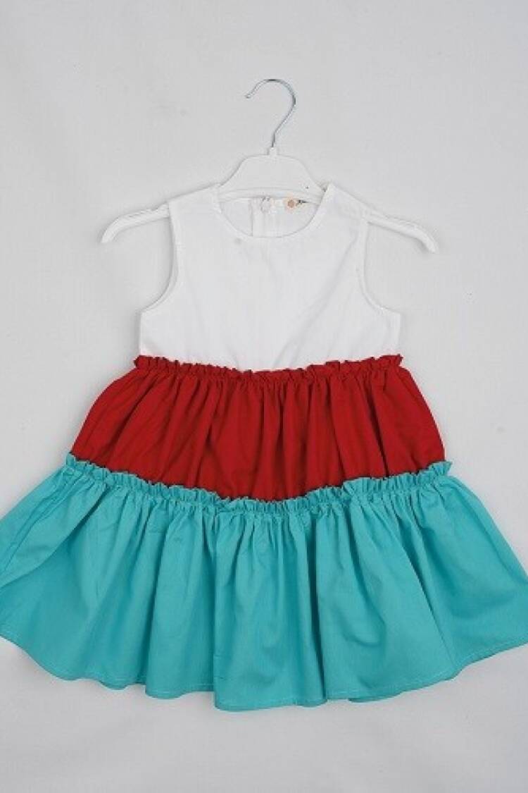 Girl's Dress - Toptan Kız Çocuk Elbise 3-6Y 1016-23196 - Brand: Büşra Bebe - Women & Kids, Baby Clothes Wholesale - Globality Store