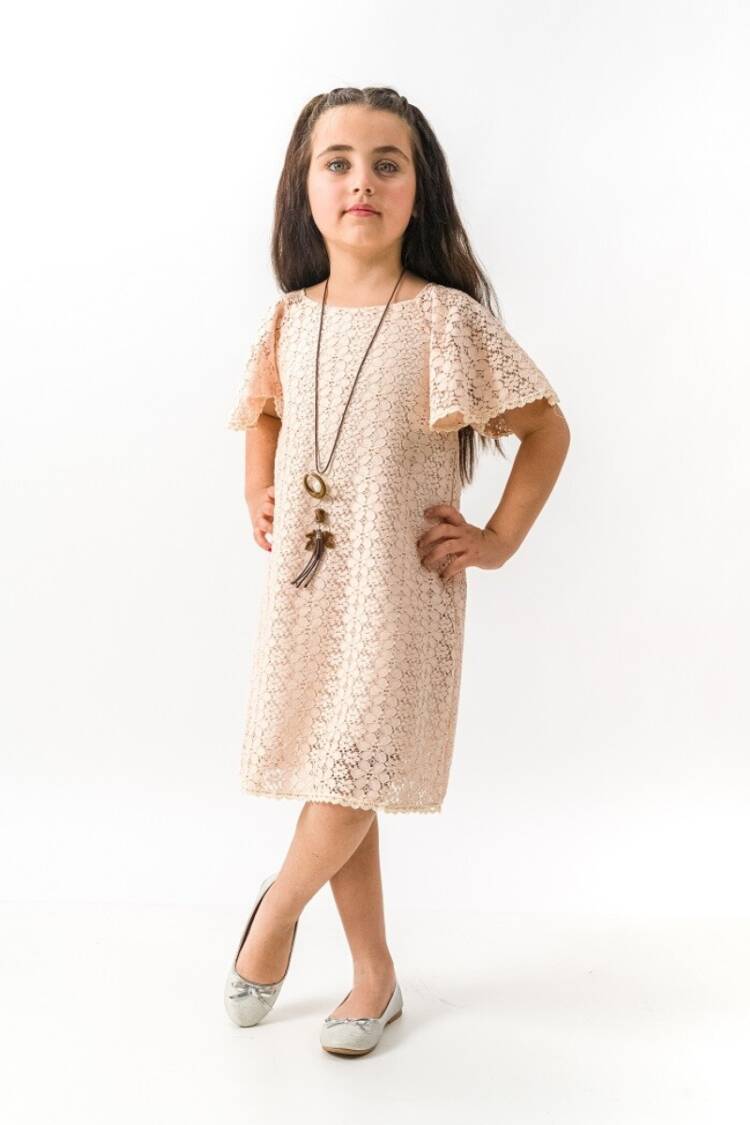 Girl's Dress - Toptan Kız Çocuk Elbise 6-9Y 1022-23334 - Brand: Wecan - Women & Kids, Baby Clothes Wholesale - Globality Store