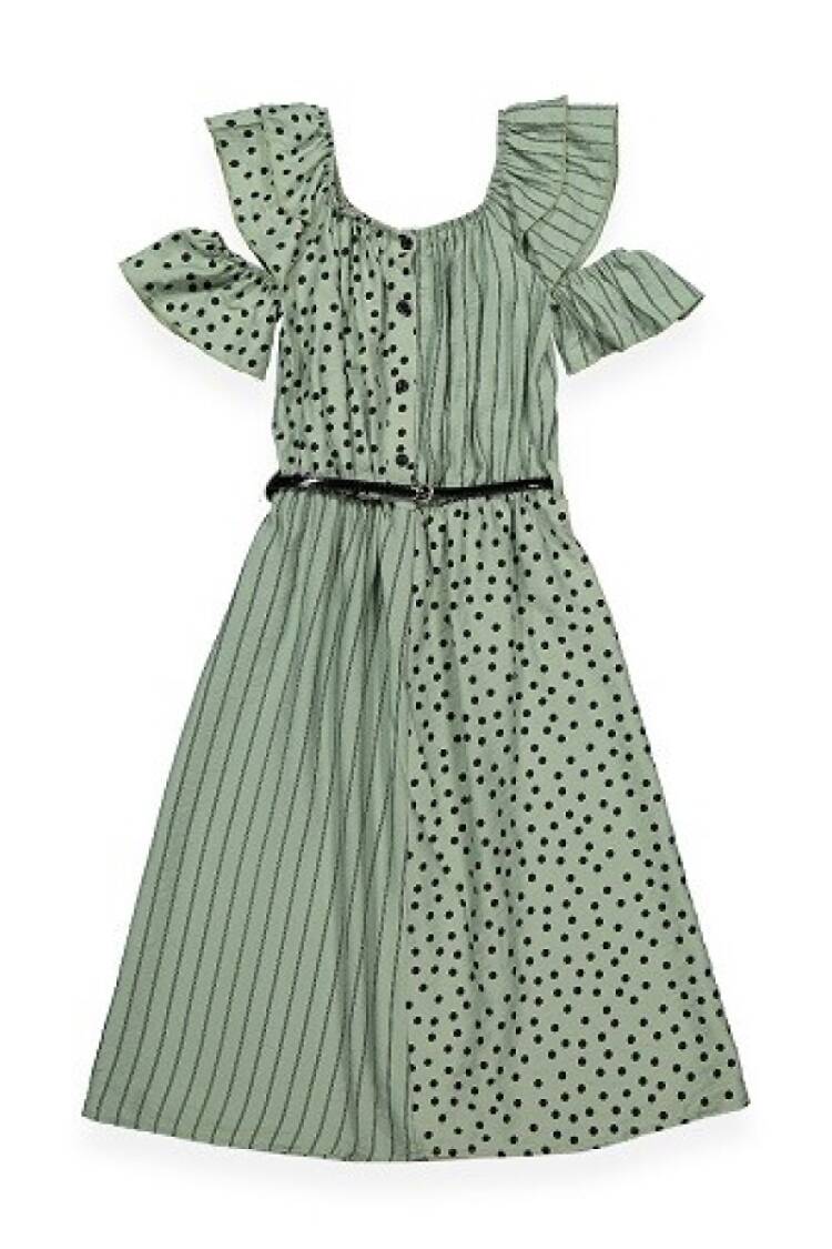 Girl's Dress - Toptan Kız Çocuk Elbise 7-10Y 1016-211012 - Brand: Büşra Bebe - Women & Kids, Baby Clothes Wholesale - Globality Store