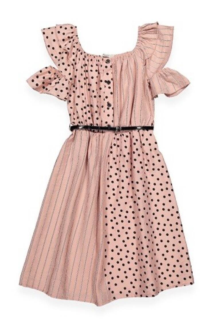 Girl's Dress - Toptan Kız Çocuk Elbise 7-10Y 1016-211012 - Brand: Büşra Bebe - Women & Kids, Baby Clothes Wholesale - Globality Store