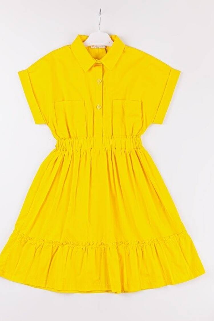 Girl's Dress - Toptan Kız Çocuk Elbise 7-10Y 1016-24121 - Brand: Büşra Bebe - Women & Kids, Baby Clothes Wholesale - Globality Store