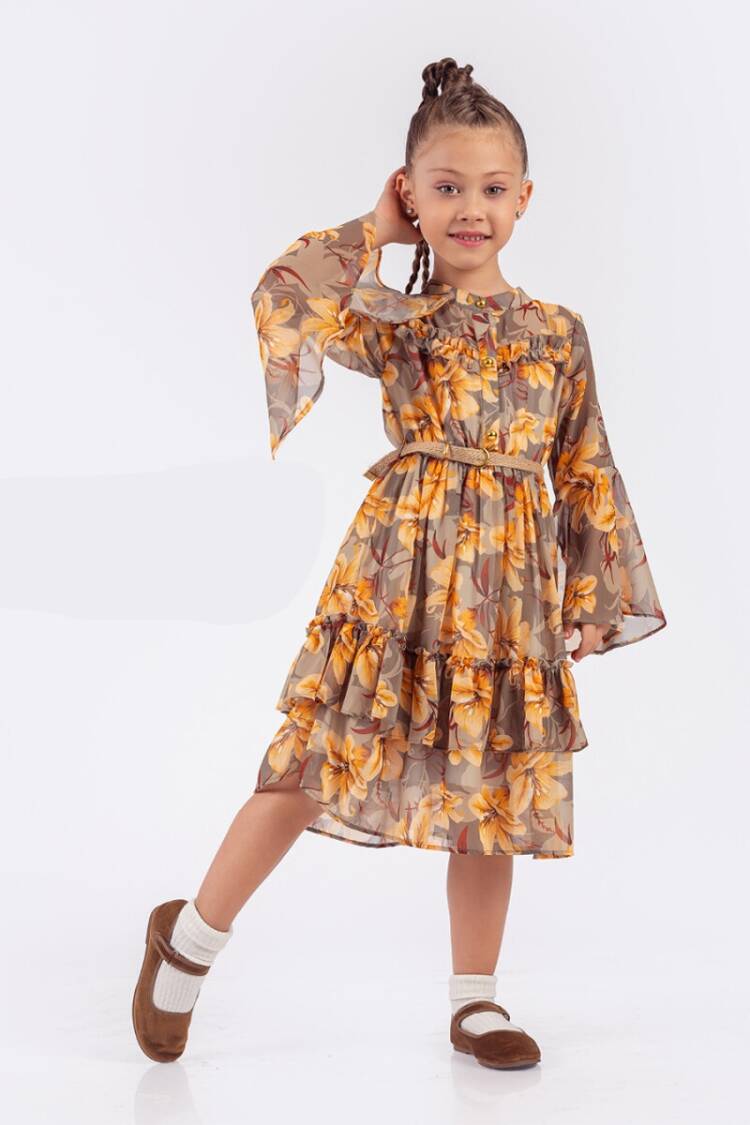 Girl's Dress - Toptan Kız Çocuk Elbise 9-12Y 2023-2316 - Brand: Elayza - Women & Kids, Baby Clothes Wholesale - Globality Store